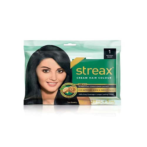 Streax Natural Black (1) - Packet - largest and best online shop in Bhutan