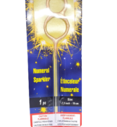 Numerical Sparkler Birthday Candle 8 (RA)